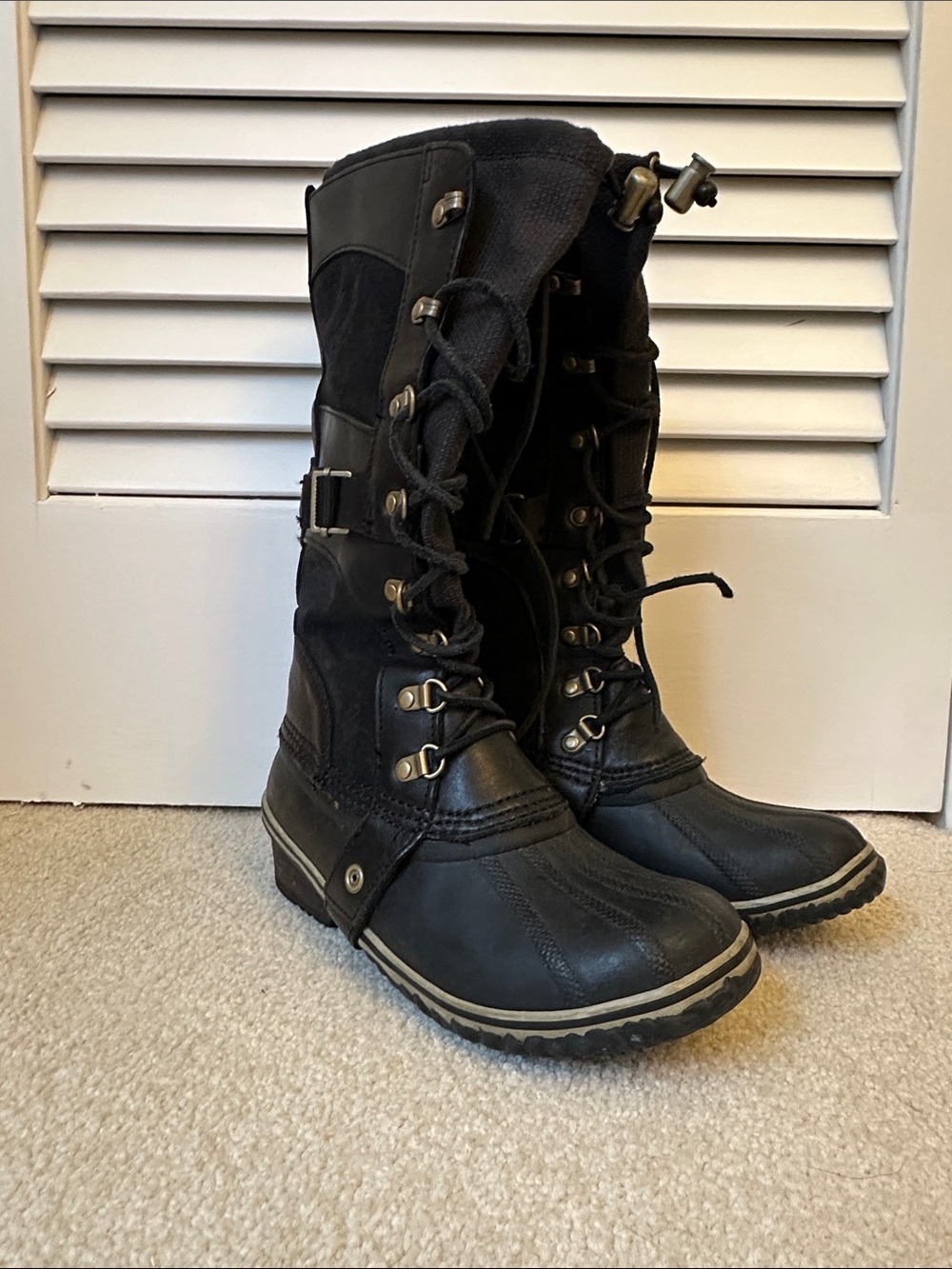 Sorel Black Tall Duck Boots